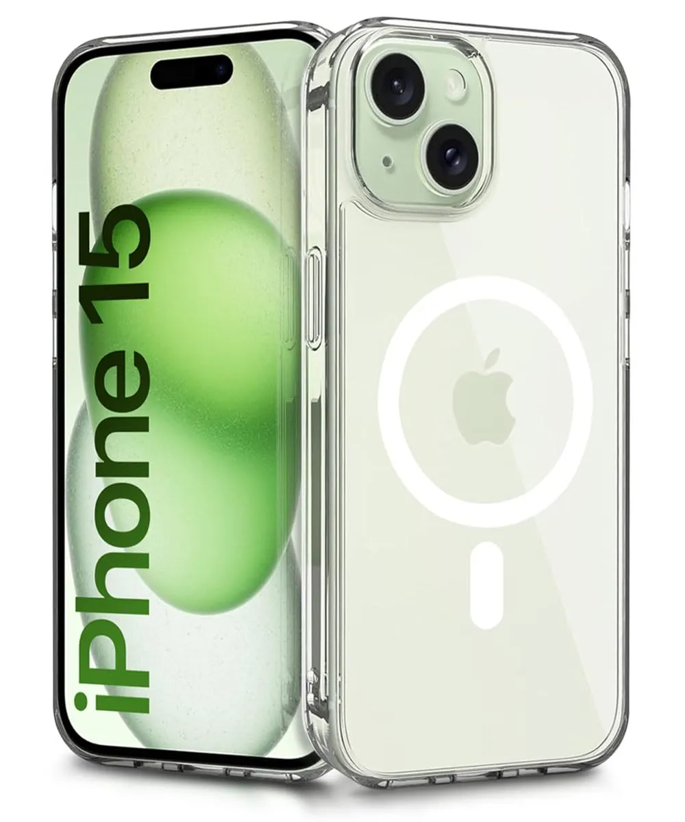 WOW IMAGINE Ultra-Hybrid Back Case Cover for iPhone 15 Compatible with MagSafe
